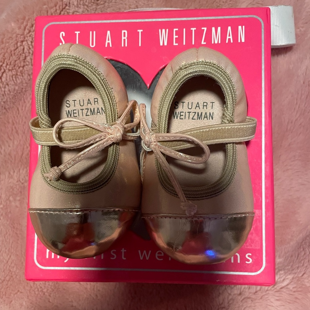Stuart Weitzman Infant Ballet Shoes, Size 1, New